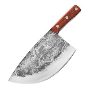手工锻打重型砍骨大刀屠夫半圆刀肉档砍骨专用刀杀猪砍羊斩骨大刀