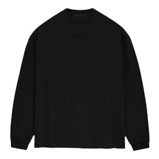 阿伦777 Fear of God Essentials 23FW云系列纯色字母logo长袖T恤