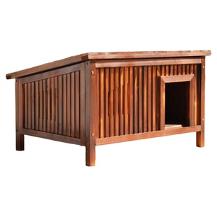 户外猫窝防雨防晒室外过冬御寒超大别墅实木封闭猫屋防寒四季通用