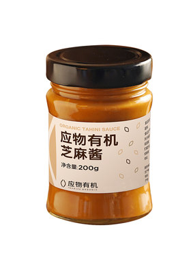 应物国产有机白芝麻纯芝麻酱