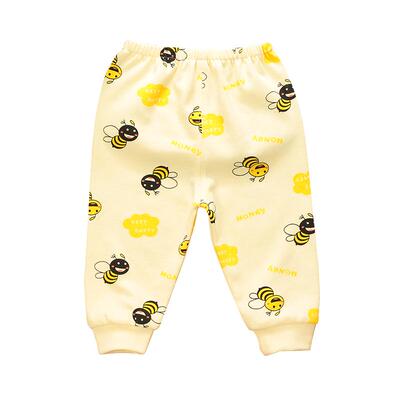 卡通印花环保长裤纯棉可开档秋裤