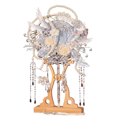 团扇结婚新娘材料包diy秀禾双面