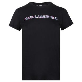 Karl Lagerfeld卡尔·拉格斐女士全棉圆领短袖T恤女春夏降价XY