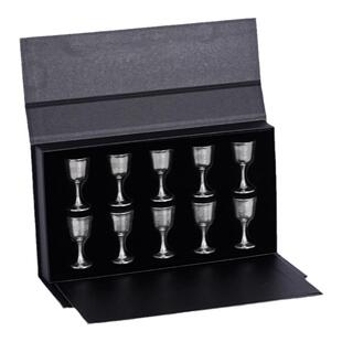 TIQ中式家用白酒杯酒具套装小酒杯一口杯小号高脚杯烈酒杯子弹杯