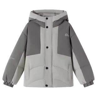 小象汉姆童装男童羽绒服保暖2026新款儿童户外三防冲锋外套白鸭绒