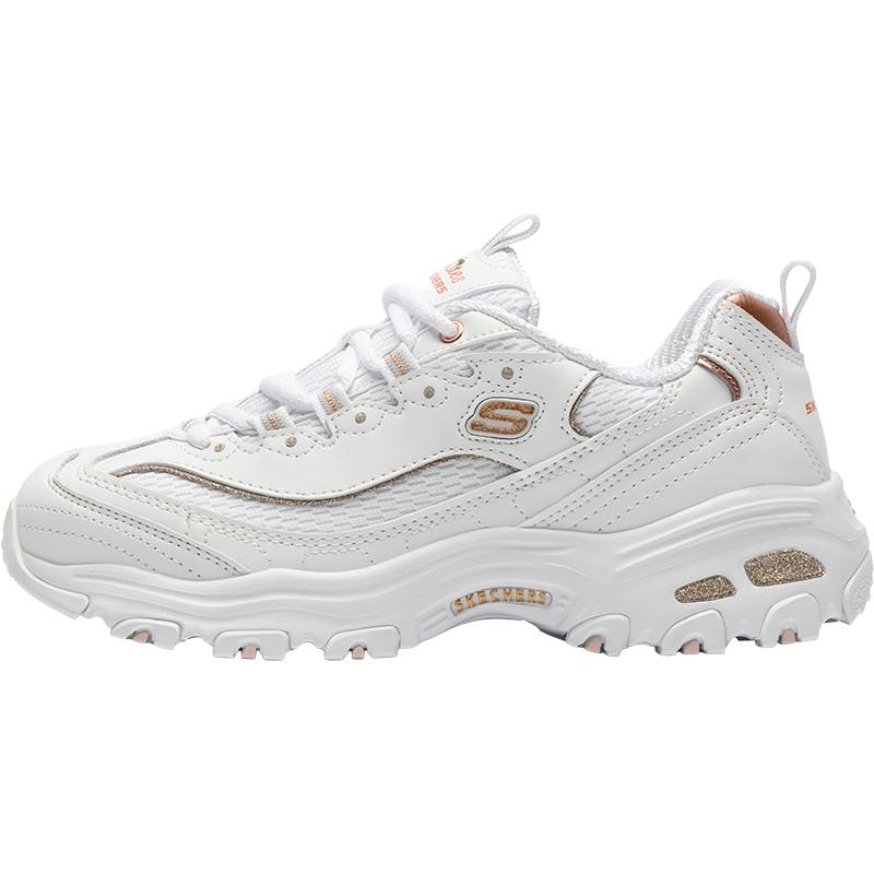 skechers斯凯奇官方正品女鞋秋季新款小白鞋休闲运动鞋厚底老爹鞋