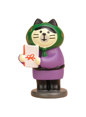 可爱卡通猫咪树脂桌面摆件送礼