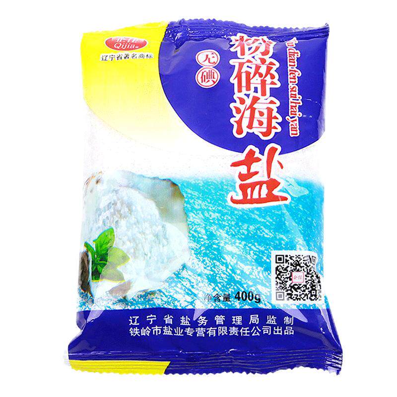 企佳无碘烘焙家用400g6袋海盐