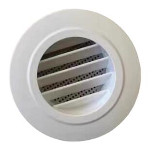 新风系统出风口室内超薄圆形进排气回风口新风口百叶通风换气风罩