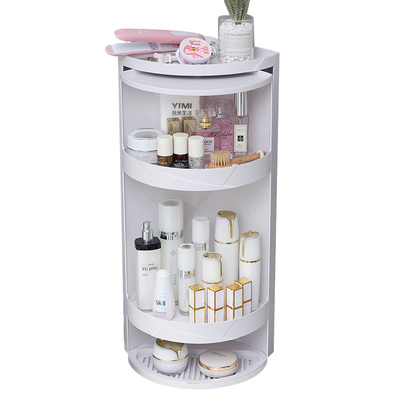 蓝致【旋转翻盖】浴室置物架