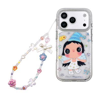 kaia呆萌童话风魔法精灵小玉yuy适用苹果18promax手机壳iphone16pro新款13女14pro带链条15pro全包防摔手机套