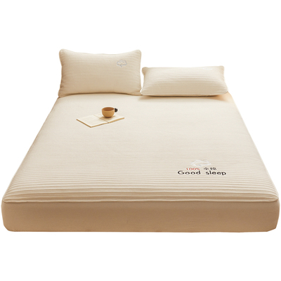 2025新款四季纯棉床笠单件100全棉夹棉床垫保护罩套席梦思保护罩