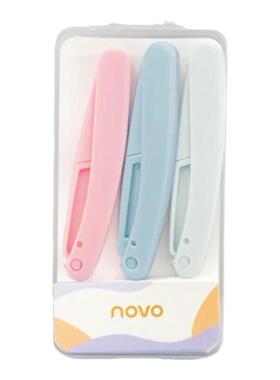 NOVO折叠修眉刀刮眉刀新手防刮伤专用安全便捷修眉工具学生套装