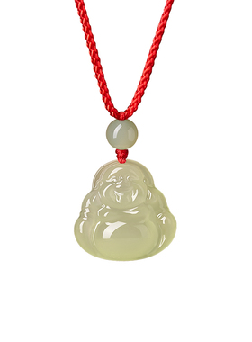 【纯天然和田玉】弥勒佛吊坠