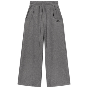 【79/件】EPTISON针织休闲裤女2025冬季新款宽松慵懒高级感阔腿裤