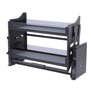 浅居吊柜升降拉篮厨房橱柜下拉式调味拉篮顶柜上下缓冲伸缩置物架