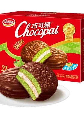 达利园巧可派抹茶味松软蛋糕