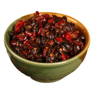 湖南特产野山椒豆豉280g香辣辣椒酱娄底开味拌面酱下饭菜瓶装调料