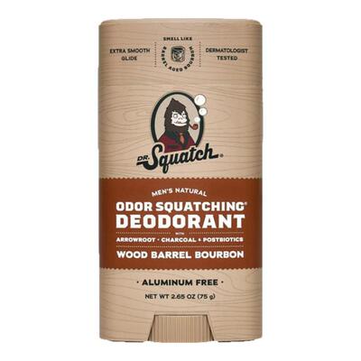 Dr. Squatch-波旁威士忌橡木桶复杂精致木质香调男士除臭棒75g