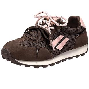 森达复古阿甘鞋增高2025新款爆款女款巨好看休闲德训鞋子不累脚