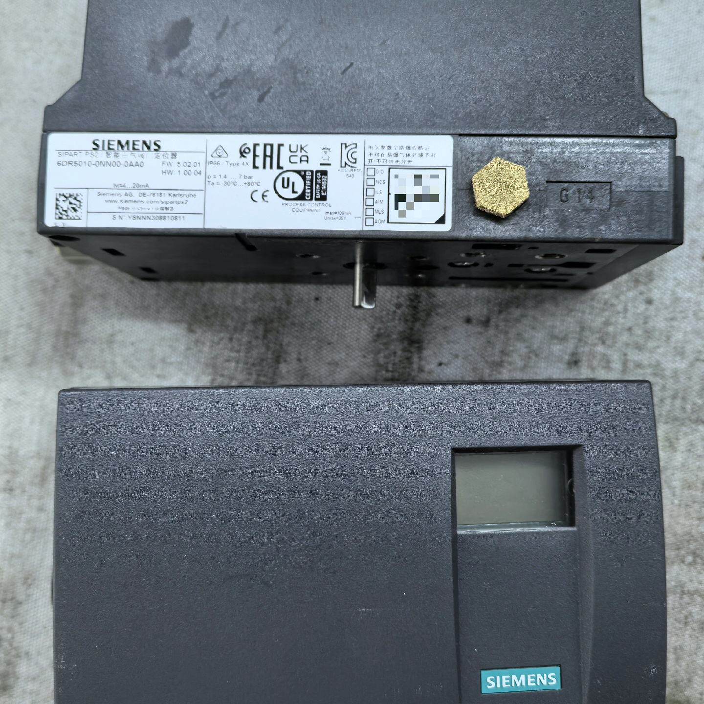 【询价】定位器,智能阀门定位器,型号6DR5010-0N适用