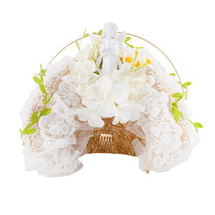 原创手作头饰波奈特洛丽塔配饰汉洋折衷礼帽绿野仙踪少女天使发饰