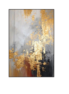 现代轻奢金箔抽象肌理挂画芯玄关装饰画芯酒店公寓背景墙喷绘画芯