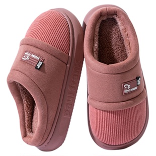 大嘴猴毛绒拖鞋女冬天家居室内防滑厚底保暖高级感情侣棉拖鞋外穿