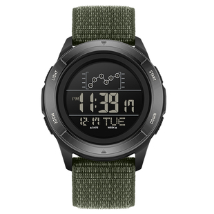 户外运动多功能表登山防水防震夜光手表当兵入伍战术尼龙带电子表