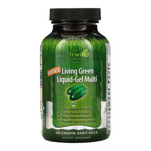 香港直发 irwin naturals液体软胶囊全食物萃取活力补营养 90粒