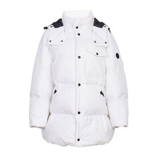 婉甸2025年冬季新品云白派克中长款连帽时尚女羽绒服1244D47SX5