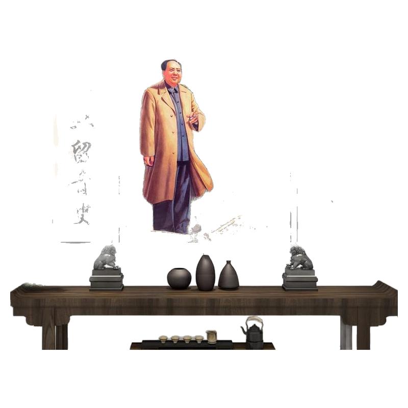农村客厅新中式中堂画可定制大气