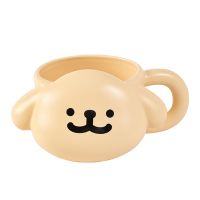 言仓线条小狗马克杯实用乔迁新家送礼女生闺蜜情侣生日礼物