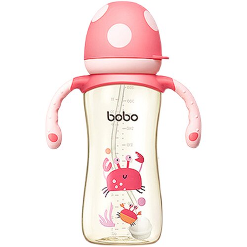 bobo宽口径PPSU奶瓶婴幼儿宝宝喝奶奶瓶畅吸小金瓶330ml
