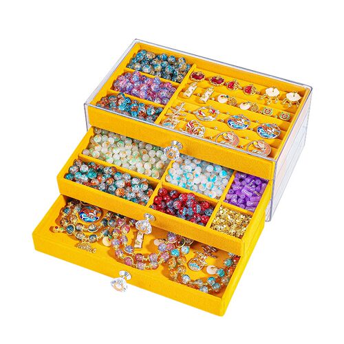 串珠礼盒女孩手工diy手链手串材料古风琉璃儿童玩具女童生日礼物6