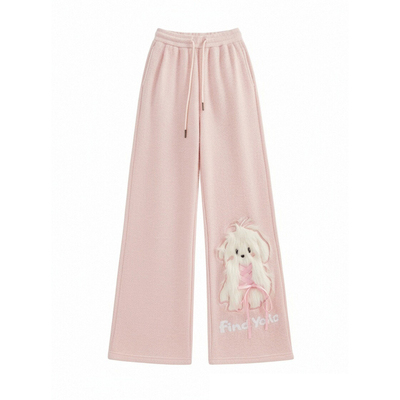 特大码胖mm简约百搭慵懒风裤子女