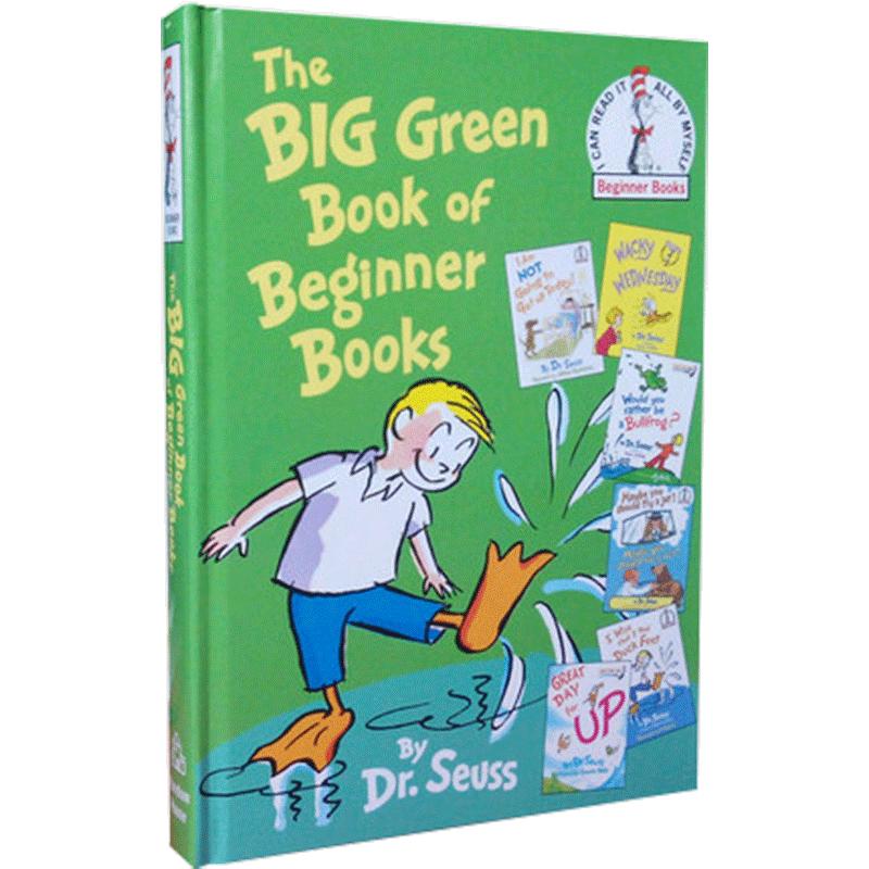 Dr Seuss苏斯博士七色初学者系列:大绿书The Big Green Book of Beginner Books英文原版绘本I am not going to get up today