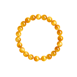 官方旗舰店天然虎眼石手串女金虎眼足金转运珠水晶招财手链虎睛石