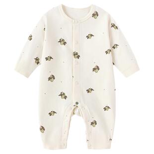 babylove【安心柔】婴儿连体衣春秋纯棉宝宝哈衣爬服梨乐融融