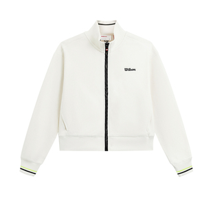 Wilson威尔胜官方冬季女士保暖READY FLEECE双面绒针织长袖外套