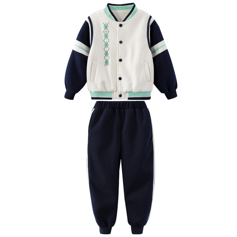 幼儿园园服春秋装三件套小学生校服纯棉儿童班服棒球运动服英伦风