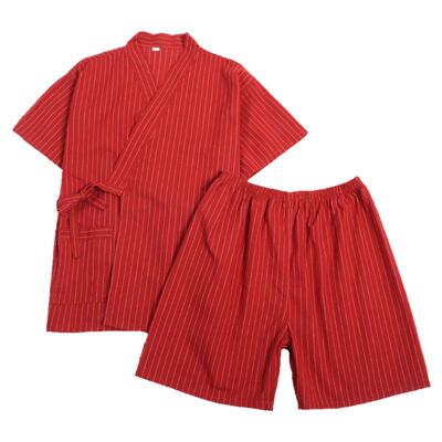 纯棉男女汗蒸服开衫和服浴服大码