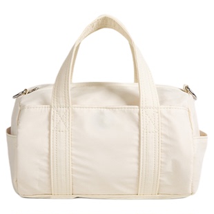 Dotlyn韩国小众通勤手提圆筒包女纯色休闲运动百搭单肩斜挎托特包