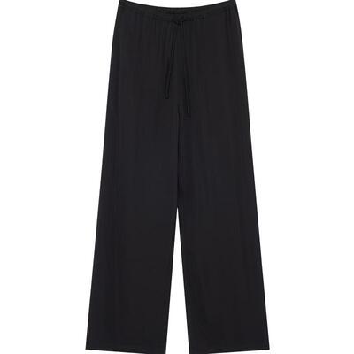 BLUE ERDOS 春季气质简约松紧腰显瘦轻薄阔腿裤休闲裤女