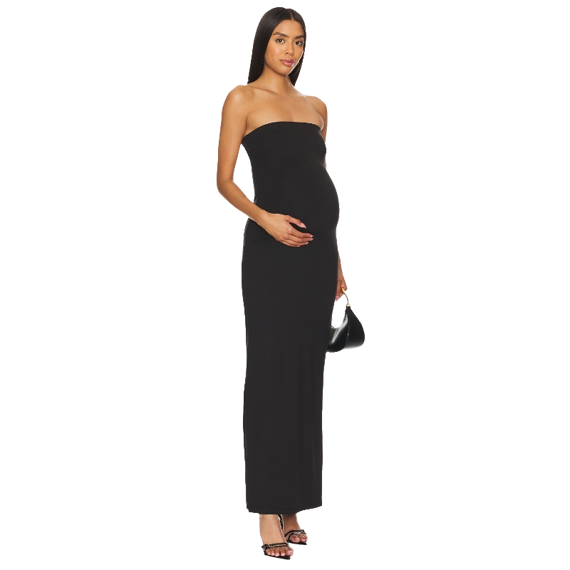 BUMPSUIT黑色连衣裙抹胸优雅风早秋新品修身短款长裙REVOLVE