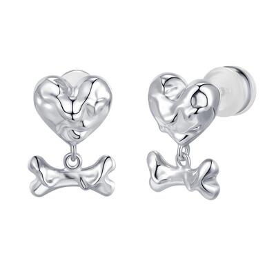 洞天爱心耳钉设计感TONE&TALE