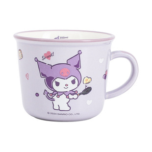 三丽鸥酷洛米陶瓷刻度杯热销款儿童杯子家用喝水杯牛奶杯生日礼物