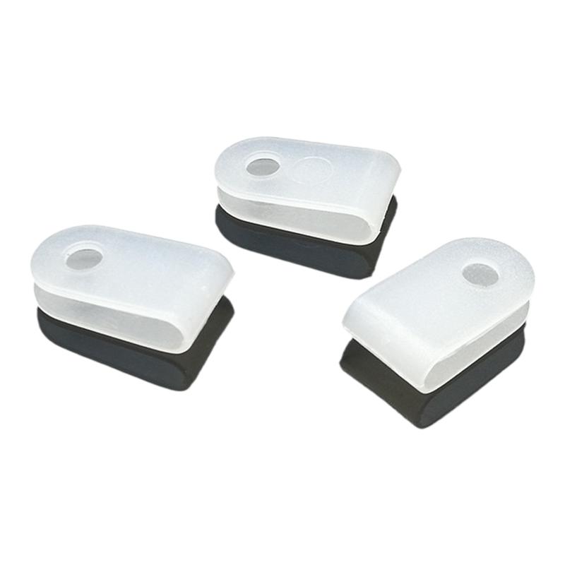 U型3.3线夹R型线码6.4电线理线卡扣塑料配线固定纽定位夹子理线器