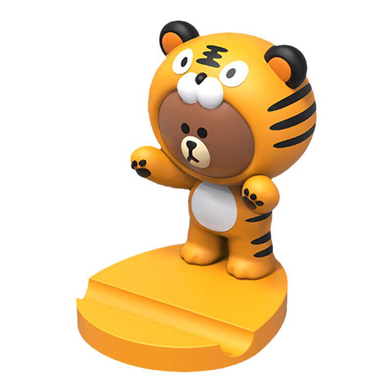 韩国正版line friends萌虎系列布朗熊手机支架可爱创意懒人支架
