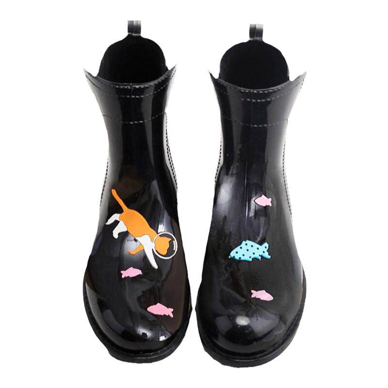时尚女士洋气雨鞋水鞋女款2025新款防水防滑新型雨靴冬天女式